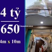 BÁN NHÀ 4 TẦNG, 6 PN, 6WC, 40M2, TÂN QUY, QUẬN 7 - DƯỚI 5 TỶ - SỔ HỒNG CHÍNH CHỦ
